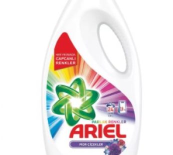 Ariel Parlak Renkler Sıvı 24 Yıkama 3,6 Kg (Mor Çiçekler)